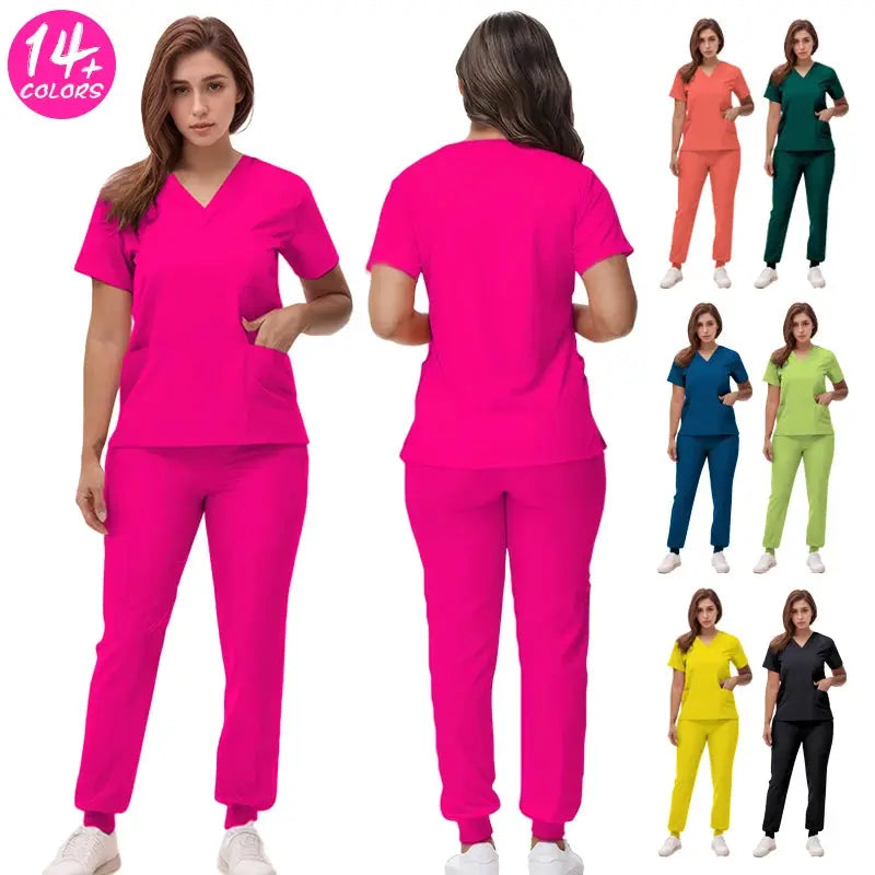 2025 new v-neck nursing scrubs, jogging pants, surgical scrubs sets, dentist nursing scrubs, hospital scrubs, hospital scrubs S21 MedSurgery Store For Digital Health