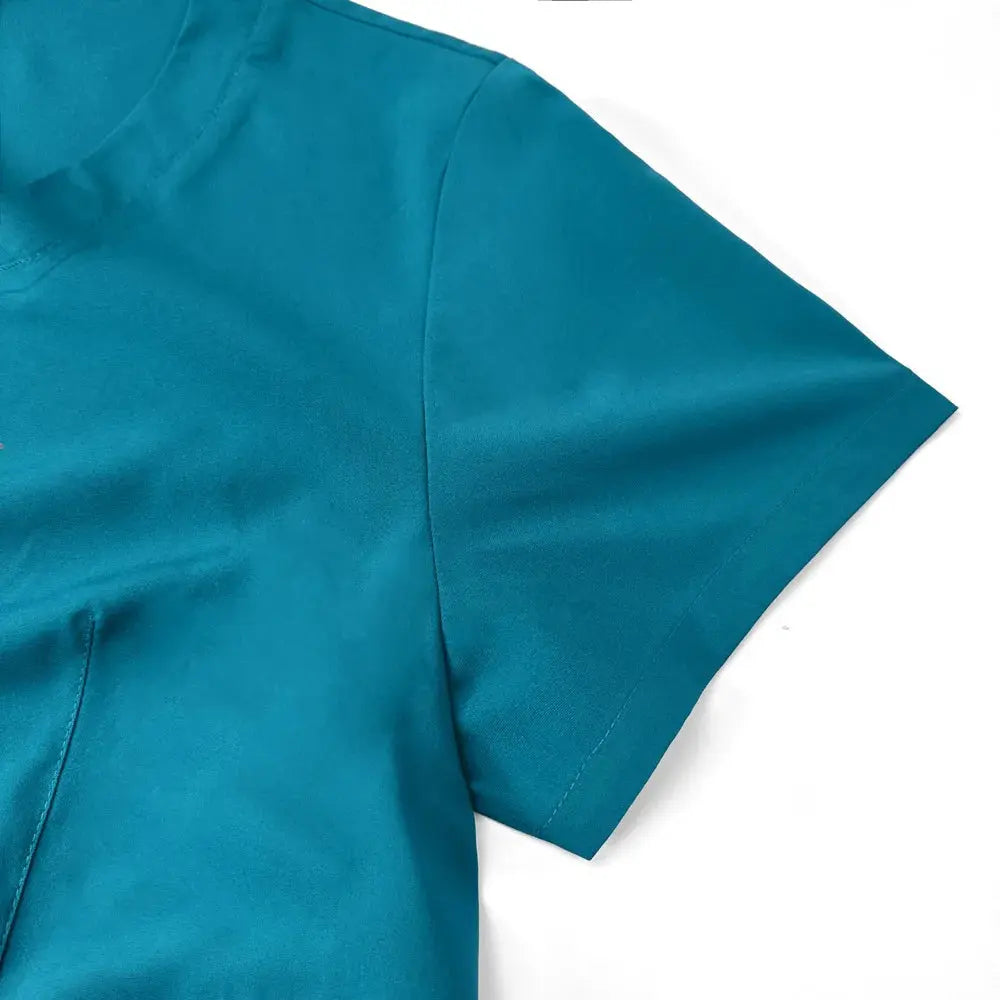 Women's gown set, V-neck pocket top, exfoliating jogging pants with drawstring, nursing scrubs, surgical scrubs CJdropshipping