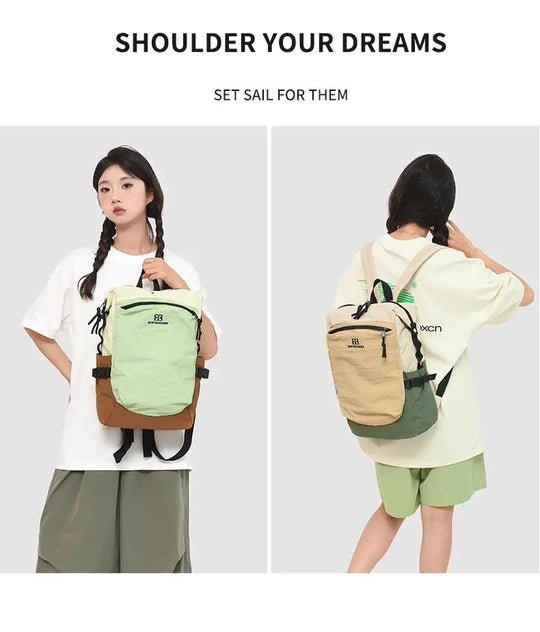 Outdoor double shoulder backpack for women, large capacity. It is portable and suitable for commuting, traveling. It is a cas MedSurgery Store For Digital Health