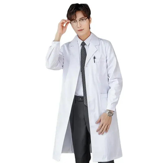 Nursing coverall, white coat, women's long sleeve doctor uniform, men's short sleeve doctor lab coat, university laboratory chemist MedSurgery Store For Digital Health