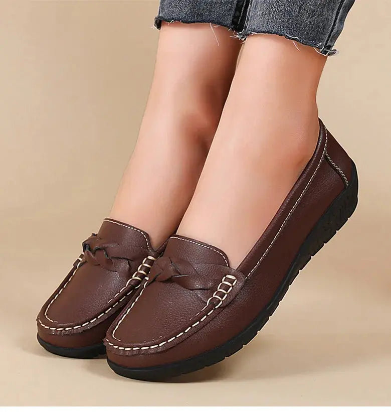 Women's Shoes 2025, New Soft Leather Flat Shoes, Women's Loafers, Casual Flat Shoes, Women's Shoes, White Shoes for Women MedSurgery Store For Digital Health