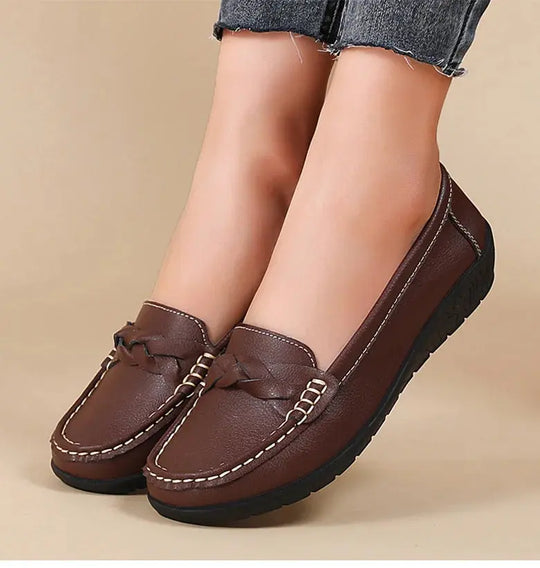 Women's Shoes 2025, New Soft Leather Flat Shoes, Women's Loafers, Casual Flat Shoes, Women's Shoes, White Shoes for Women MedSurgery Store For Digital Health