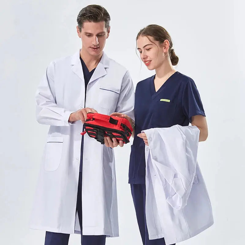 Cheap white lab coat for women, men, students, chemistry, healthcare professional, nurse, long sleeve, doctor's lab coat XK002 MedSurgery Store For Digital Health