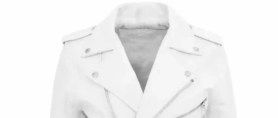 Men's White PU Leather Jacket, Long Sleeve Motorcycle Punk Style Coat, Autumn Winter MedSurgery Store For Digital Health
