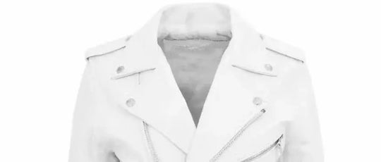 Men's White PU Leather Jacket, Long Sleeve Motorcycle Punk Style Coat, Autumn Winter MedSurgery Store For Digital Health