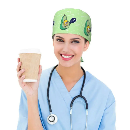 Customized The Simpsons Cartoon Cartoon Medical Staff Scrubs Hat Men Women Doctor Nursing Surgical Scrub Caps MedSurgery Store For Digital Health