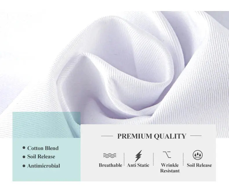 Cheap white lab coat for women, men, students, chemistry, healthcare professional, nurse, long sleeve, doctor's lab coat XK002 MedSurgery Store For Digital Health
