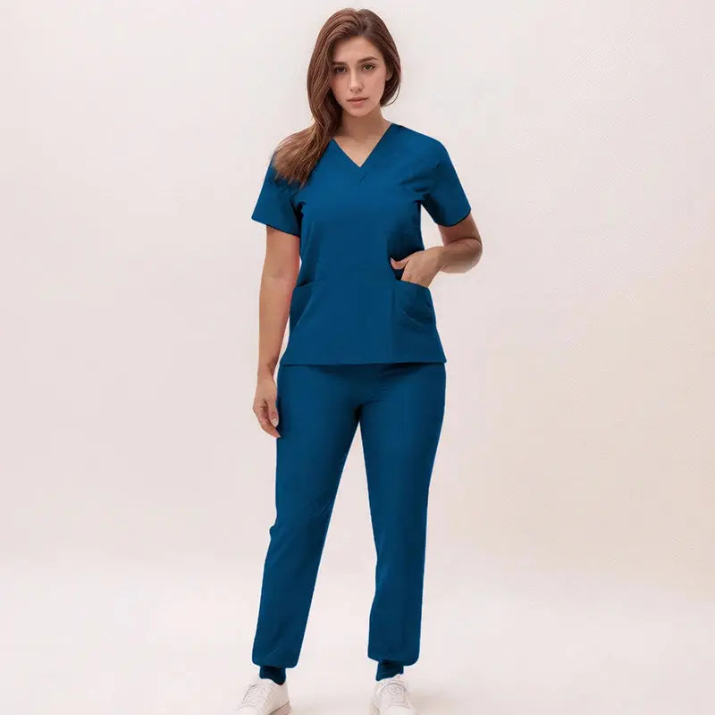 2025 new v-neck nursing scrubs, jogging pants, surgical scrubs sets, dentist nursing scrubs, hospital scrubs, hospital scrubs S21 MedSurgery Store For Digital Health