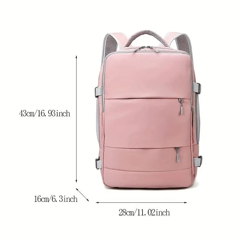 Women's large capacity travel backpack, multifunction, shoe storage, multi-layer, dry and wet separation, waterproof MedSurgery Store For Digital Health