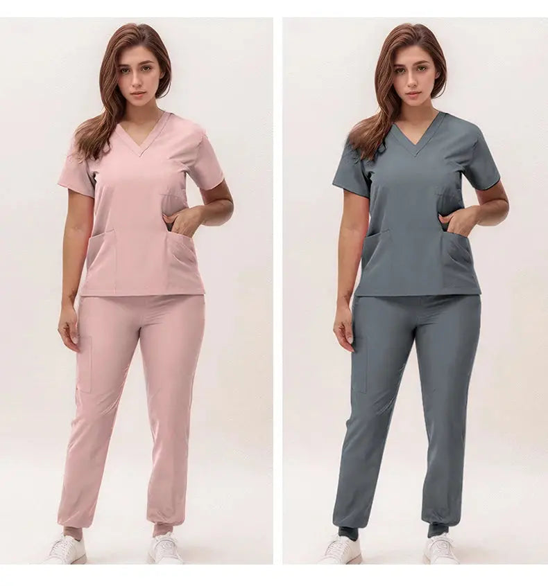 2025 new v-neck nursing scrubs, jogging pants, surgical scrubs sets, dentist nursing scrubs, hospital scrubs, hospital scrubs S21 MedSurgery Store For Digital Health