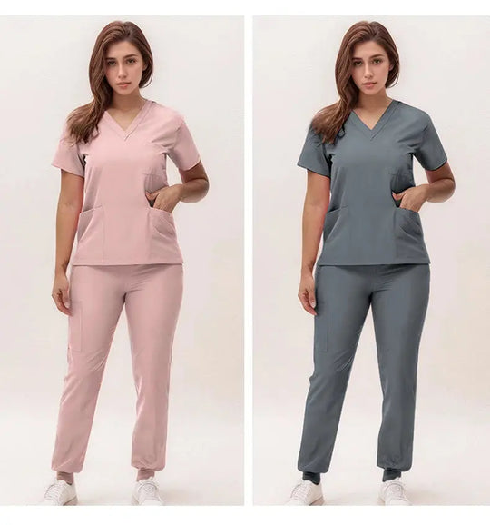 2025 new v-neck nursing scrubs, jogging pants, surgical scrubs sets, dentist nursing scrubs, hospital scrubs, hospital scrubs S21 MedSurgery Store For Digital Health
