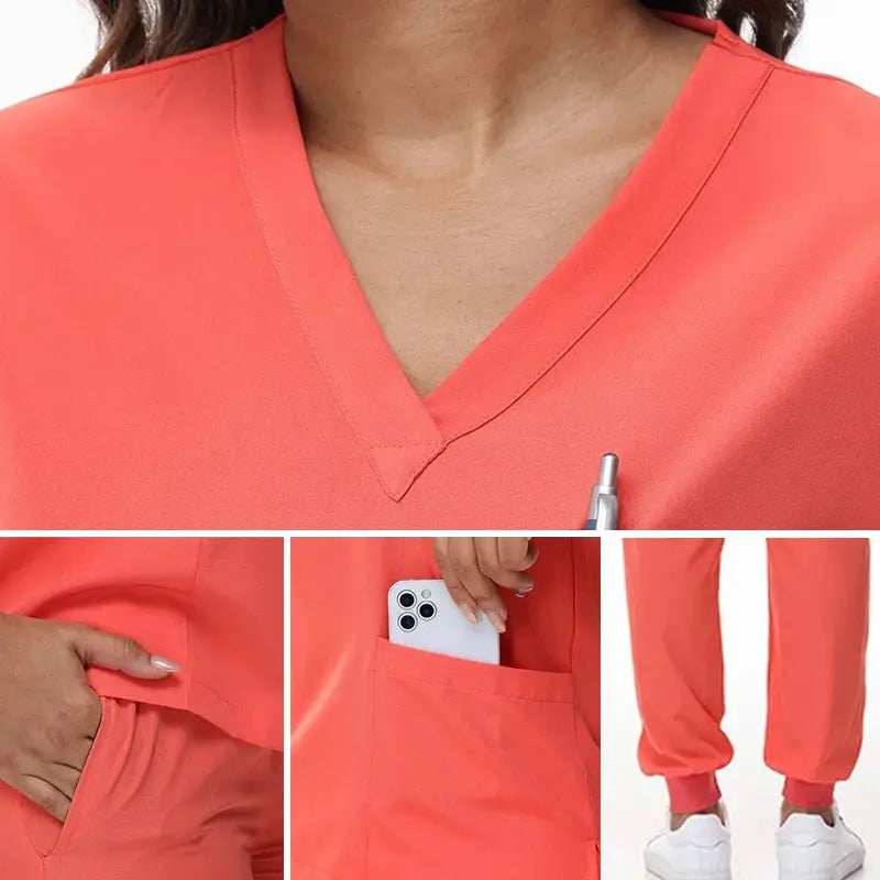 2025 new v-neck nursing scrubs, jogging pants, surgical scrubs sets, dentist nursing scrubs, hospital scrubs, hospital scrubs S21 MedSurgery Store For Digital Health