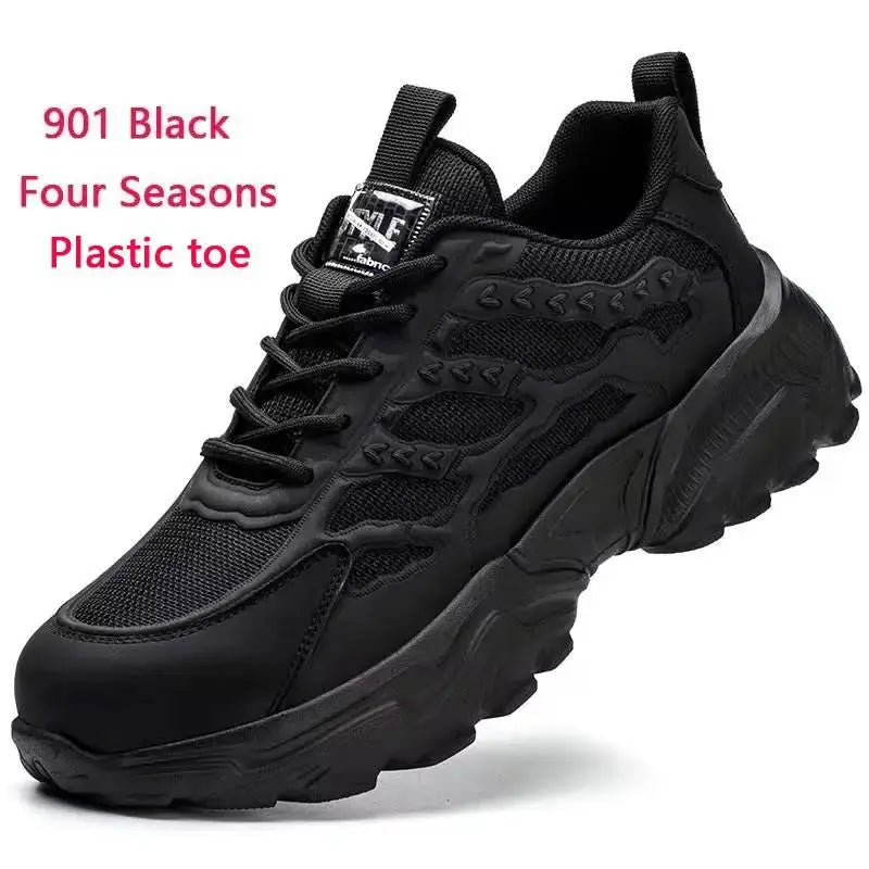 White safety shoes for men and women, shockproof, anti-puncture, anti-puncture, insulation, 6kv, wear-resistant, black, white, breathable, lightweight MedSurgery Store For Digital Health