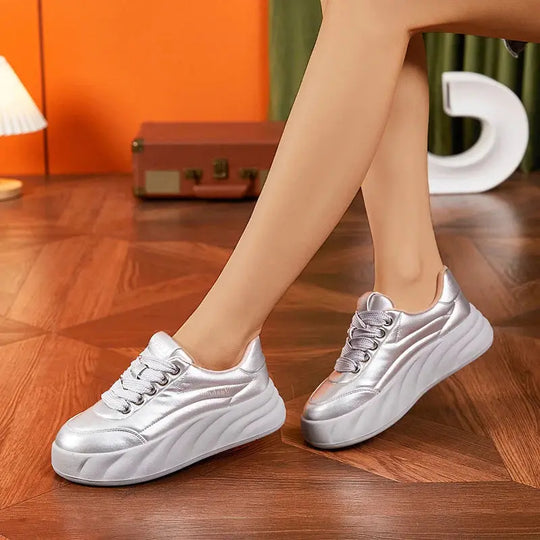 Women's white shoes 2025, new flat sneakers, Korean style, casual sports, versatile bread shoes MedSurgery Store For Digital Health