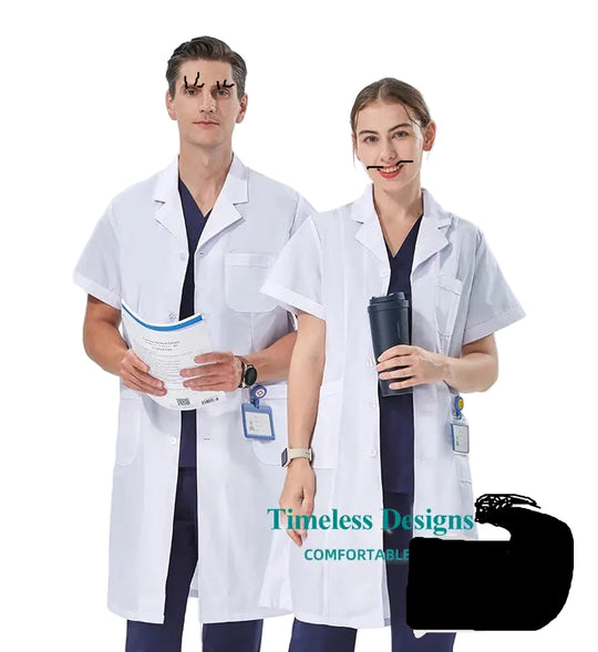 Cheap white lab coat for women, men, students, chemistry, healthcare professional, nurse, long sleeve, doctor's lab coat XK002 MedSurgery Store For Digital Health