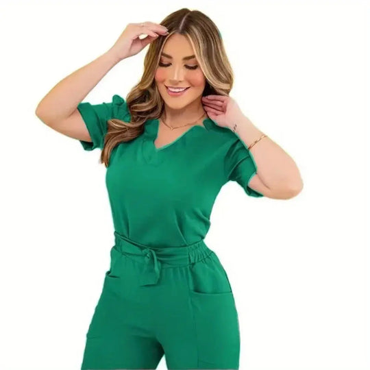 Short sleeve scrub sets for women: summer scrubs, ideal for beauty work and operating room use CJdropshipping