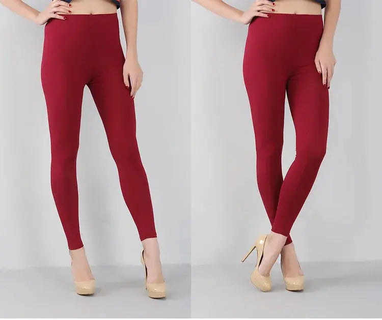 Women's bamboo fiber stretch leggings, nine point pants, casual, plus size, spring, summer and fall, new from 2024 DSers Fulfillment