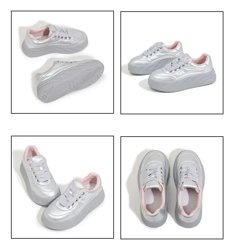 Women's white shoes 2025, new flat sneakers, Korean style, casual sports, versatile bread shoes MedSurgery Store For Digital Health