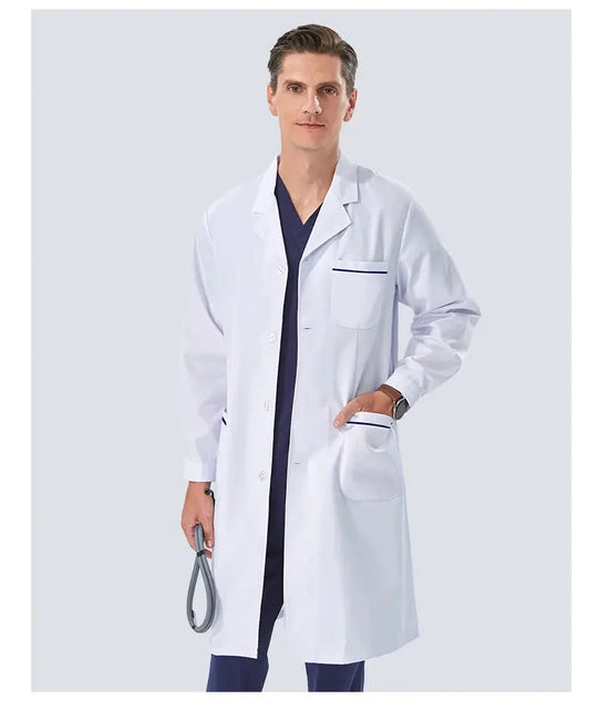 Cheap white lab coat for women, men, students, chemistry, healthcare professional, nurse, long sleeve, doctor's lab coat XK002 MedSurgery Store For Digital Health