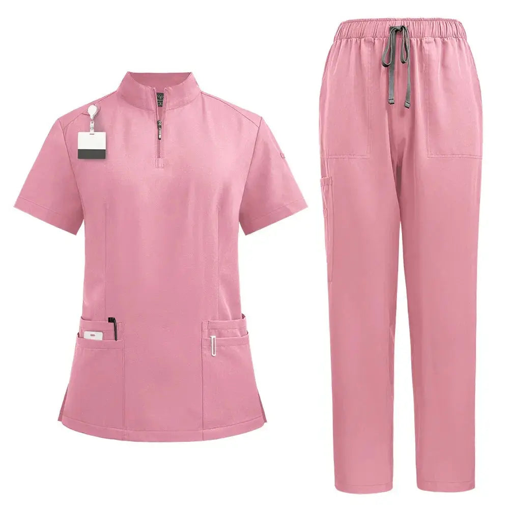 Surgical scrubs for doctor and nurse, scrub set for women, Beauty salon workwear, clinical gown, scrub pants, nursing tunic suit for Spa CJdropshipping