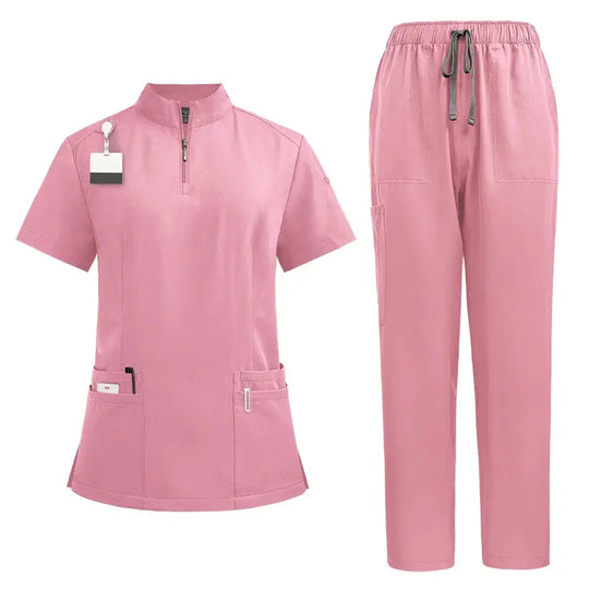 Surgical scrubs for doctor and nurse, scrub set for women, Beauty salon workwear, clinical gown, scrub pants, nursing tunic suit for Spa CJdropshipping