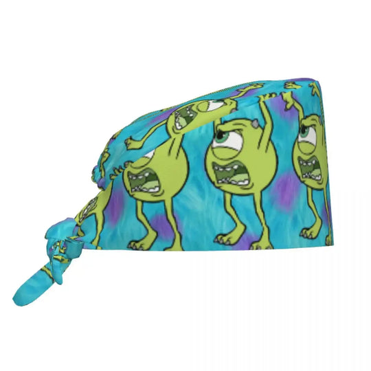 Customized adjustable work cap with Monsters University cartoon, surgical cap for men and women, surgical cap for nursing, doctor and surgeon MedSurgery Store For Digital Health