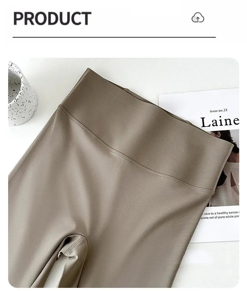 BIVIGAOS 2025 Spring Summer back pocket Sharkskin Leggings women's tight white Casual sport Fitness Leggings Leggings skinny pants MedSurgery Store For Digital Health