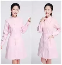 Professional Women's Medical Gown: Long Sleeve, Solid Color, Durable, Comfortable for Nurses and Doctors in Hospitals and Clinics dsers-fulfillment-service