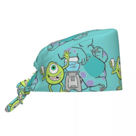Customized adjustable work cap with Monsters University cartoon, surgical cap for men and women, surgical cap for nursing, doctor and surgeon MedSurgery Store For Digital Health