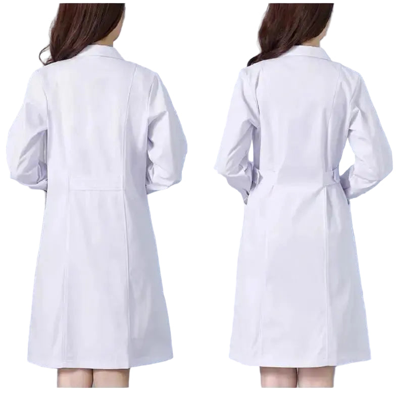 White lab coat, long sleeve female scrubs, male isolation scrubs, lab scrubs, nurse and student scrubs MedSurgery Store For Digital Health