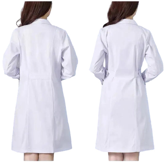 White lab coat, long sleeve female scrubs, male isolation scrubs, lab scrubs, nurse and student scrubs MedSurgery Store For Digital Health