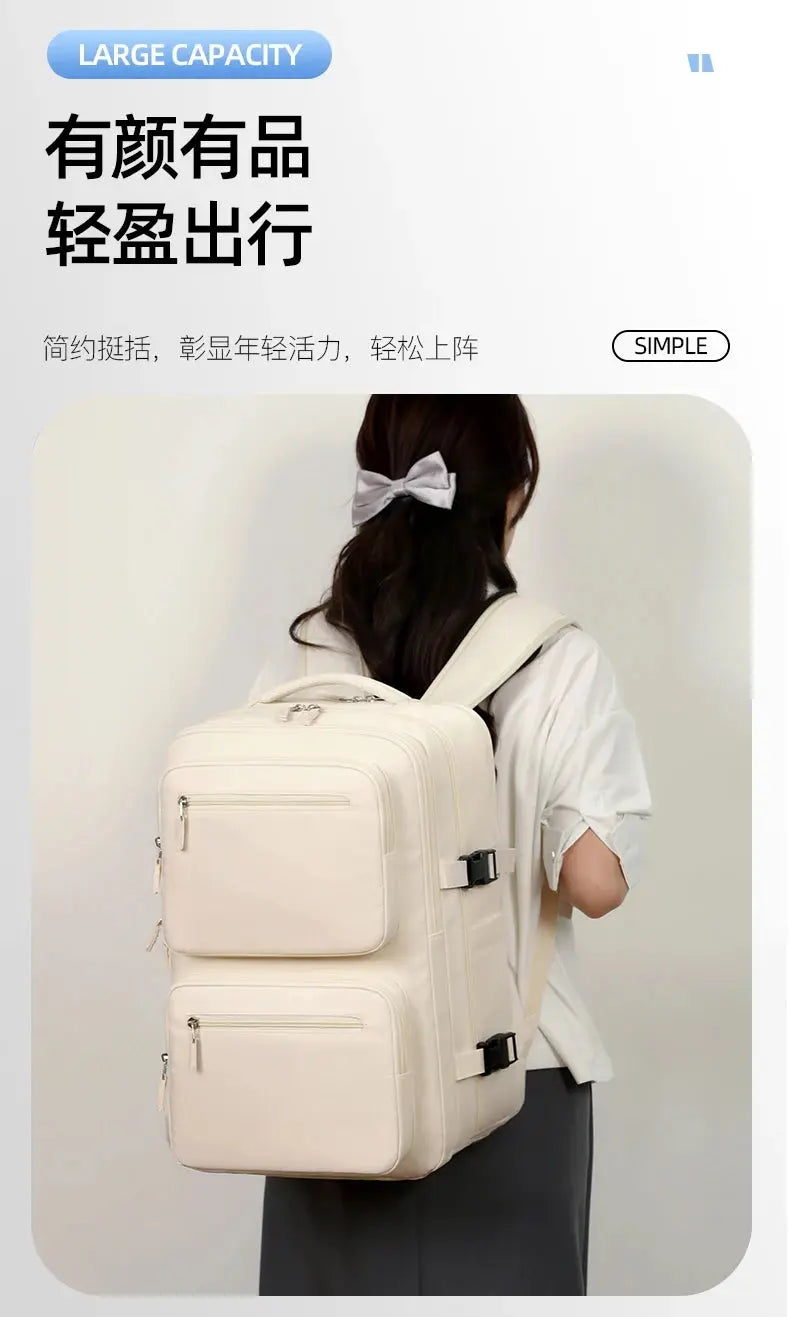 Large travel backpack for women and men, cabin bag, multifunctional waterproof airplane backpack with USB charging, anti-theft backpack MedSurgery Store For Digital Health