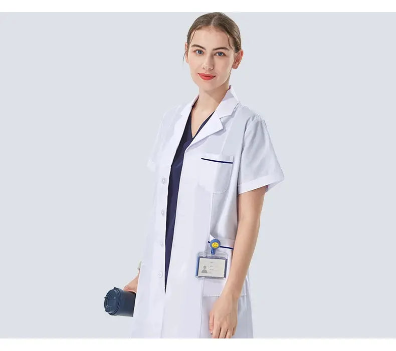 Cheap white lab coat for women, men, students, chemistry, healthcare professional, nurse, long sleeve, doctor's lab coat XK002 MedSurgery Store For Digital Health