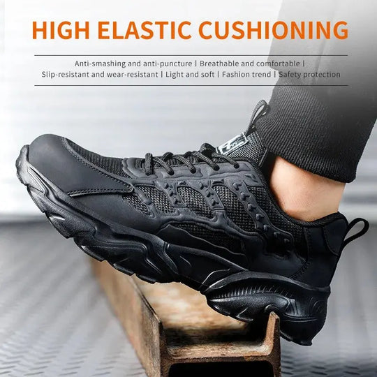 White safety shoes for men and women, shockproof, anti-puncture, anti-puncture, insulation, 6kv, wear-resistant, black, white, breathable, lightweight MedSurgery Store For Digital Health