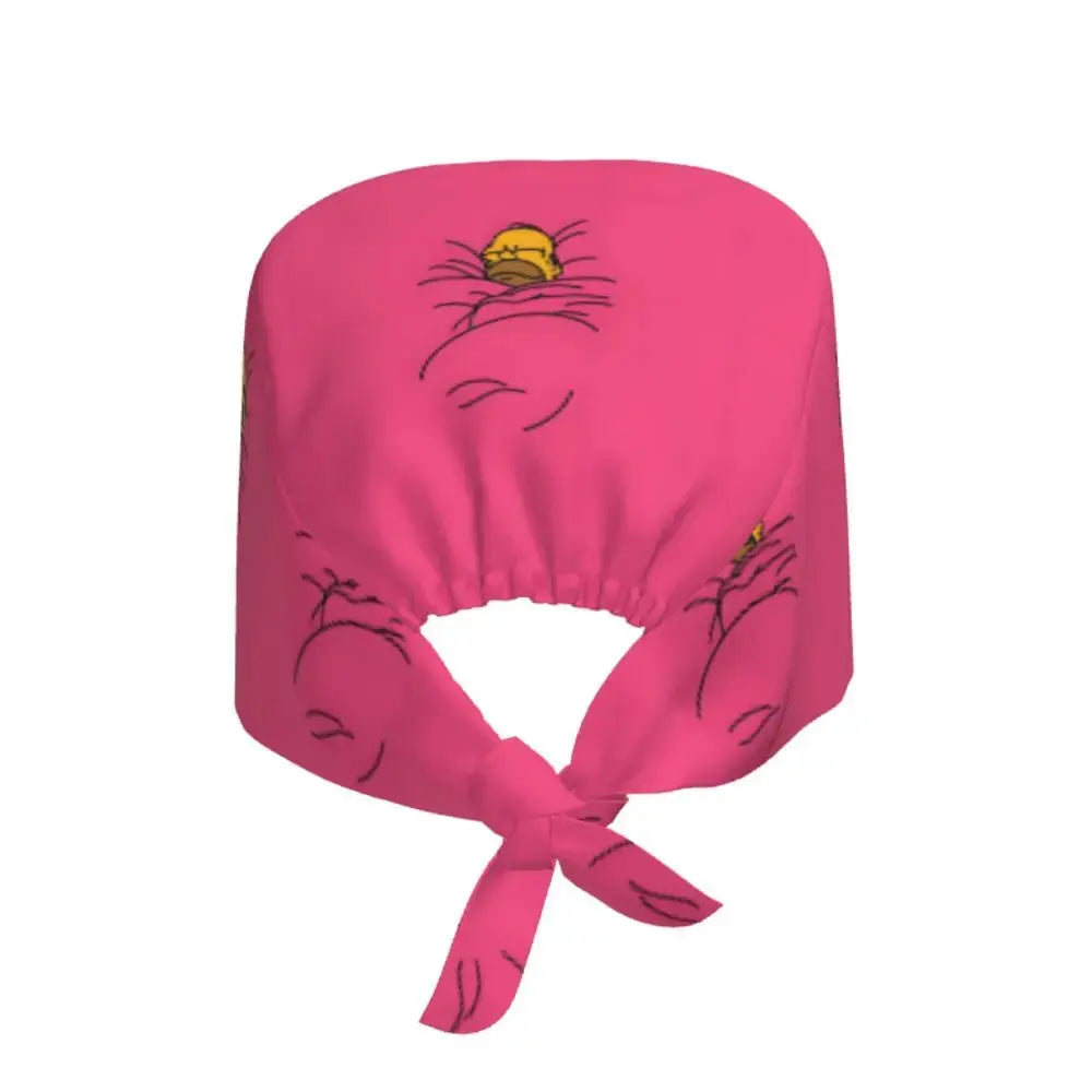 Customized The Simpsons Cartoon Cartoon Medical Staff Scrubs Hat Men Women Doctor Nursing Surgical Scrub Caps MedSurgery Store For Digital Health