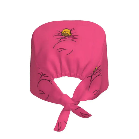 Customized The Simpsons Cartoon Cartoon Medical Staff Scrubs Hat Men Women Doctor Nursing Surgical Scrub Caps MedSurgery Store For Digital Health