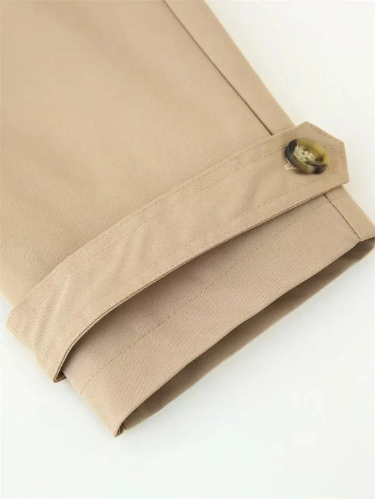 Women's trench coat, new cropped coat with belt, lapel, stylish casual top for women 2025 MedSurgery Store For Digital Health