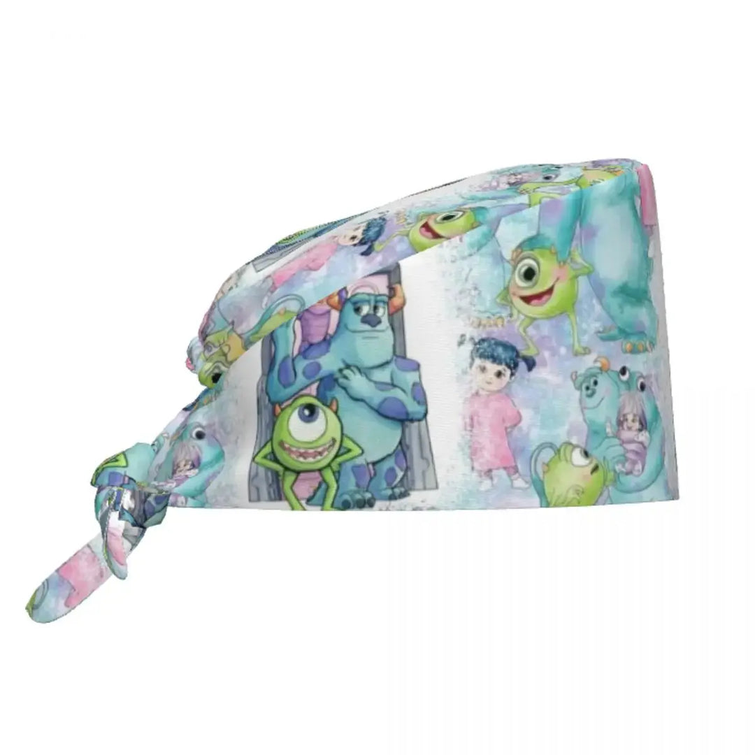 Customized adjustable work cap with Monsters University cartoon, surgical cap for men and women, surgical cap for nursing, doctor and surgeon MedSurgery Store For Digital Health