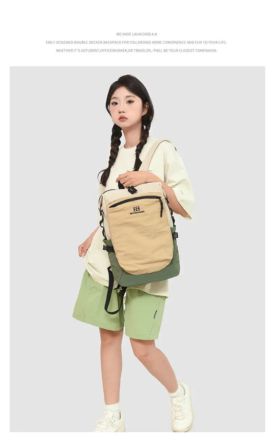 Outdoor double shoulder backpack for women, large capacity. It is portable and suitable for commuting, traveling. It is a cas MedSurgery Store For Digital Health