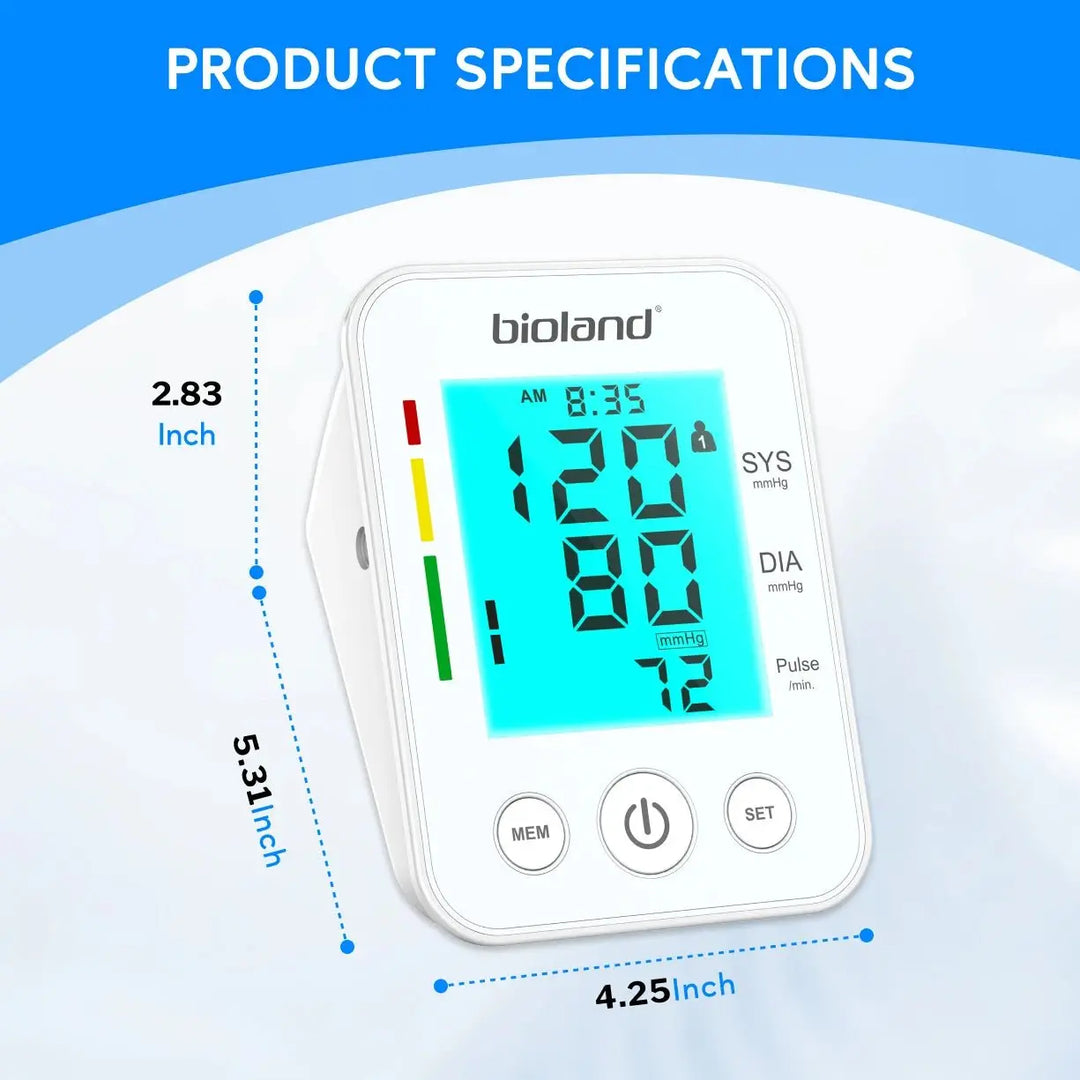 Bioland 2008 Blood Pressure Monitor Upper Arm Blood Pressure Monitor Upper Arm Blood Pressure Monitor Automatic BP Digital Machine Heart Rate Monitor Backlighting Press Arterialdsers - fulfillment - serviceMedSurgery Store For Digital Health1005007771716672 - 2005 - CHINA2005CHINABioland 2008 Blood Pressure Monitor Upper Arm Blood Pressure Monitor Upper Arm Blood Pressure Monitor Automatic BP Digital Machine Heart Rate Monitor Backlighting Press Arterialdsers - fulfillment - serviceMedSurgery Store For Digital Health1005007771716672 - 2005 - CHINA2005CHINABioland 2008 Blood Pressure Monitor Upper Arm Blood Pressure Monitor Automatic BP Digital Machine Heart Rate Monitor Backlighting Press Arterial