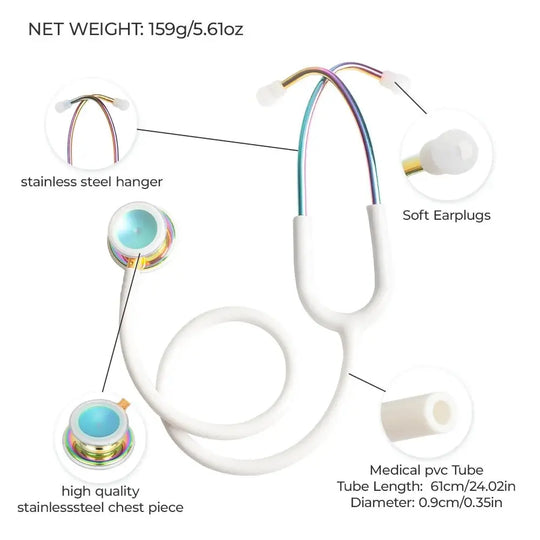 Double-sided medical stethoscope, professional - Medical equipment.Medical equipmentodsers - fulfillment - serviceMedSurgery Store For Digital Health1005009192649741 - White - Rainbow - United StatesWhite - RainbowUnited StatesDouble-sided medical stethoscope, professional - Medical equipment.