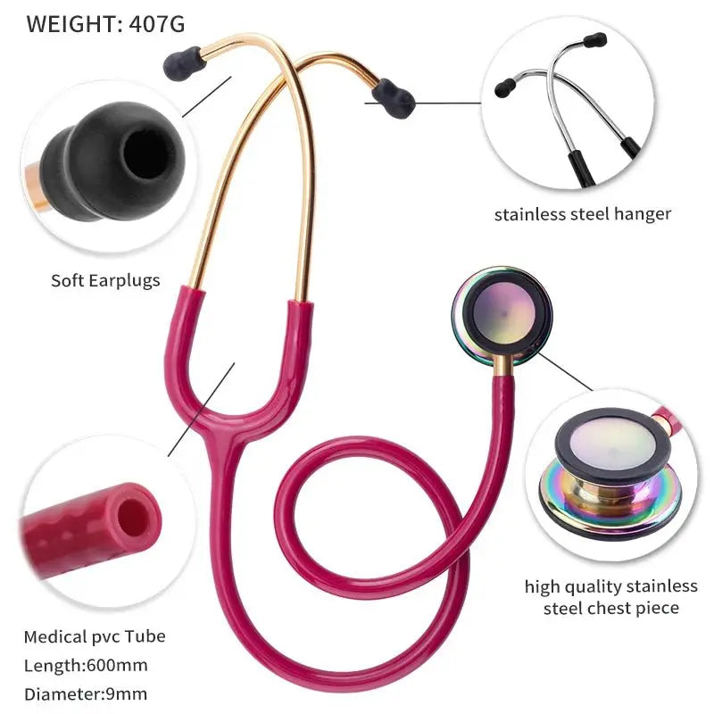Double-sided medical stethoscope, professional - Medical equipment.Medical equipmentodsers - fulfillment - serviceMedSurgery Store For Digital Health1005009192649741 - Rose Red - Gold - United StatesRose Red - GoldUnited StatesDouble-sided medical stethoscope, professional - Medical equipment.