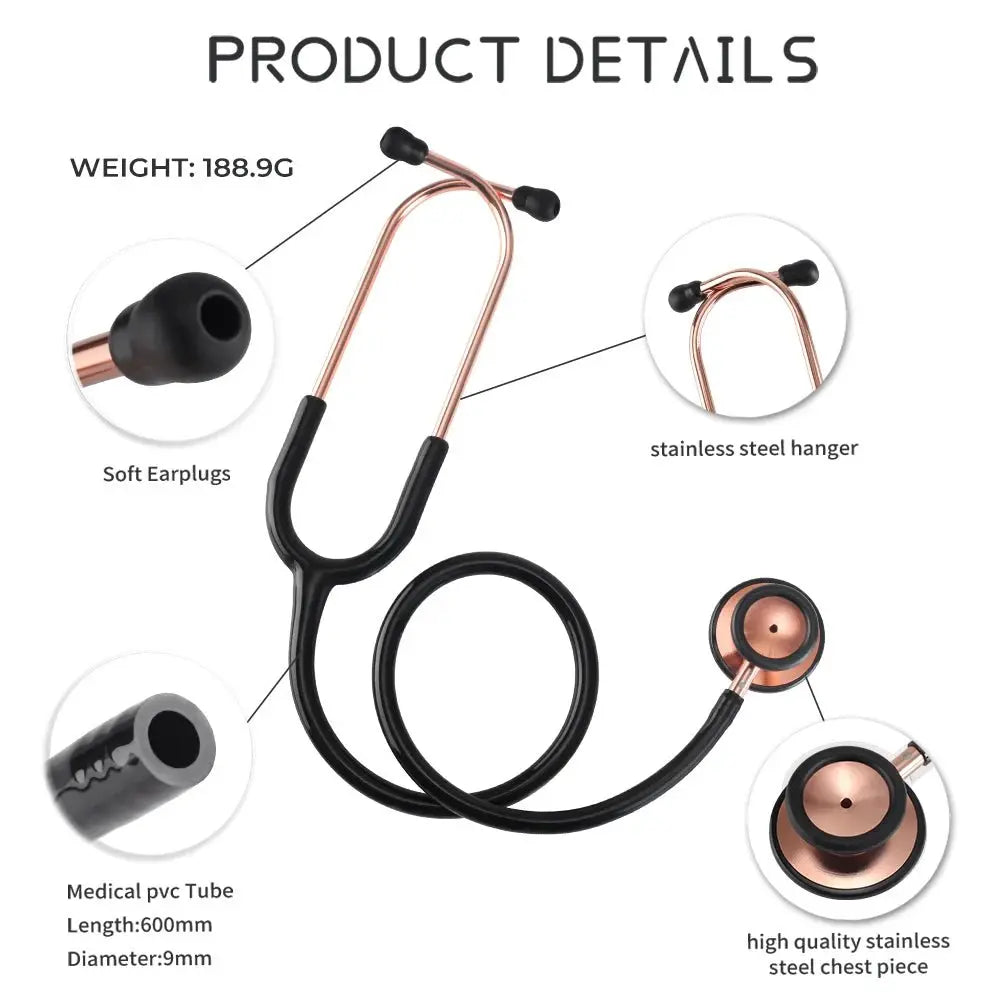 Double-sided medical stethoscope, professional - Medical equipment.Medical equipmentodsers - fulfillment - serviceMedSurgery Store For Digital Health1005009192649741 - Black - Rose Gold - United StatesBlack - Rose GoldUnited StatesDouble-sided medical stethoscope, professional - Medical equipment.