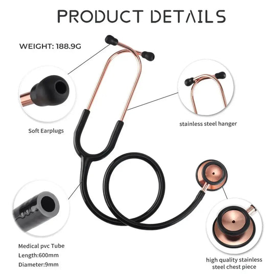 Double-sided medical stethoscope, professional - Medical equipment.Medical equipmentodsers - fulfillment - serviceMedSurgery Store For Digital Health1005009192649741 - Black - Rose Gold - United StatesBlack - Rose GoldUnited StatesDouble-sided medical stethoscope, professional - Medical equipment.