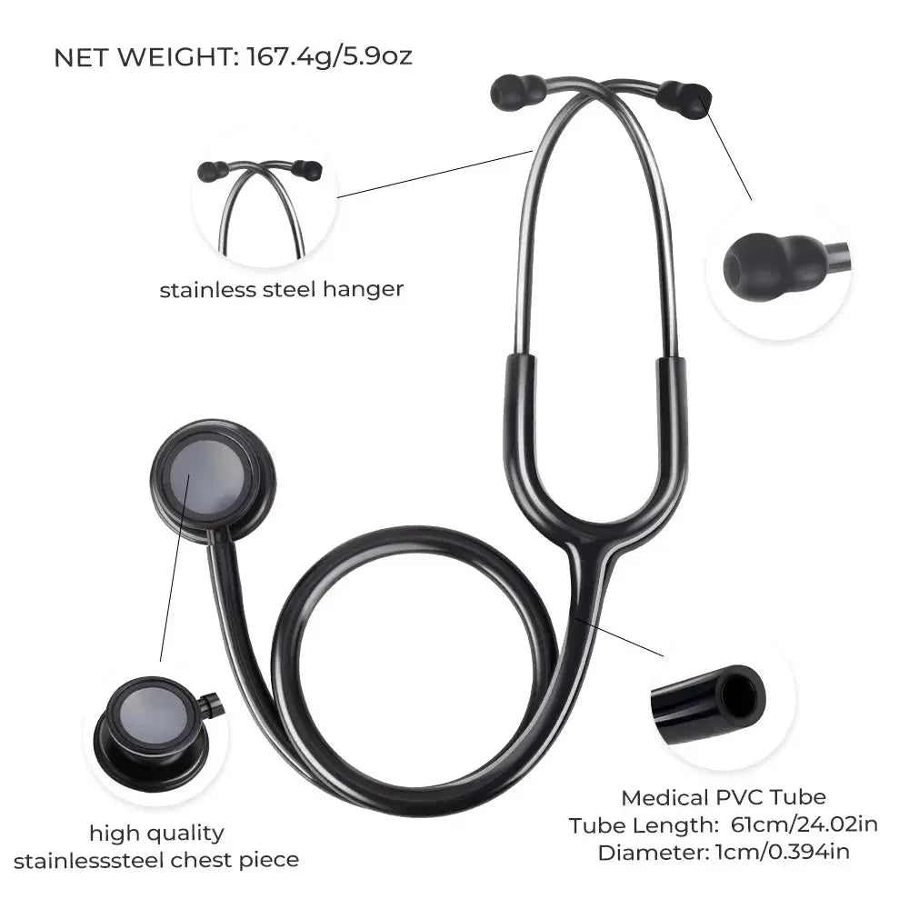 Double-sided medical stethoscope, professional - Medical equipment.Medical equipmentodsers - fulfillment - serviceMedSurgery Store For Digital Health1005009192649741 - All Black - United StatesAll BlackUnited StatesDouble-sided medical stethoscope, professional - Medical equipment.