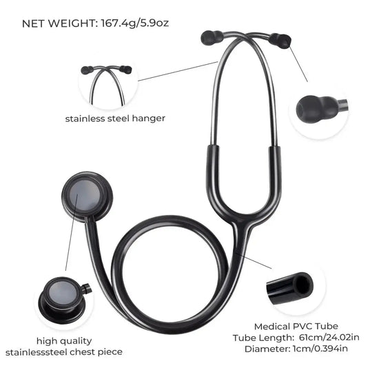 Double-sided medical stethoscope, professional - Medical equipment.Medical equipmentodsers - fulfillment - serviceMedSurgery Store For Digital Health1005009192649741 - All Black - United StatesAll BlackUnited StatesDouble-sided medical stethoscope, professional - Medical equipment.