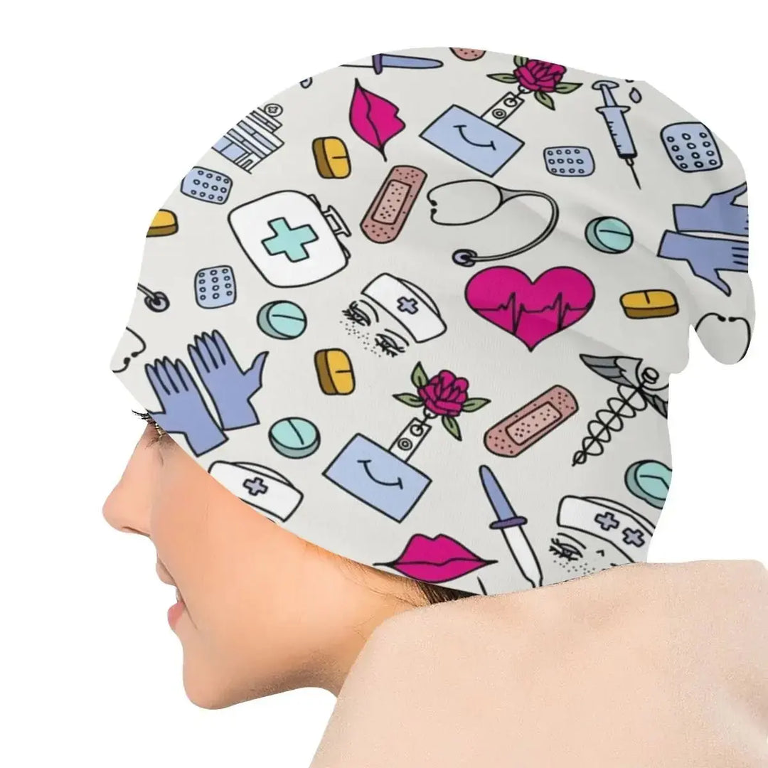 Unisex Winter Warm Hat for Women Knitted Beanies Fashion Nursing Pattern Nurse Cap Outdoor Health Care Caps for MenMedSurgery Store For Digital HealthMedSurgery Store For Digital Health1005008428298148 - 1 - Skullies Beanies Hat1Skullies Beanies HatUnisex Winter Warm Hat for Women Knitted Beanies Fashion Nursing Pattern Nurse Cap Outdoor Health Care Caps for Men