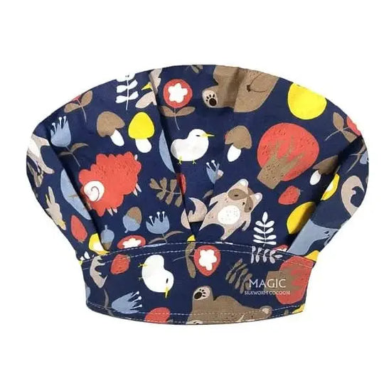 🧢Cotton Unisex Surgical Cap - Fun Animal Print | Adjustable, Breathable and Professional.