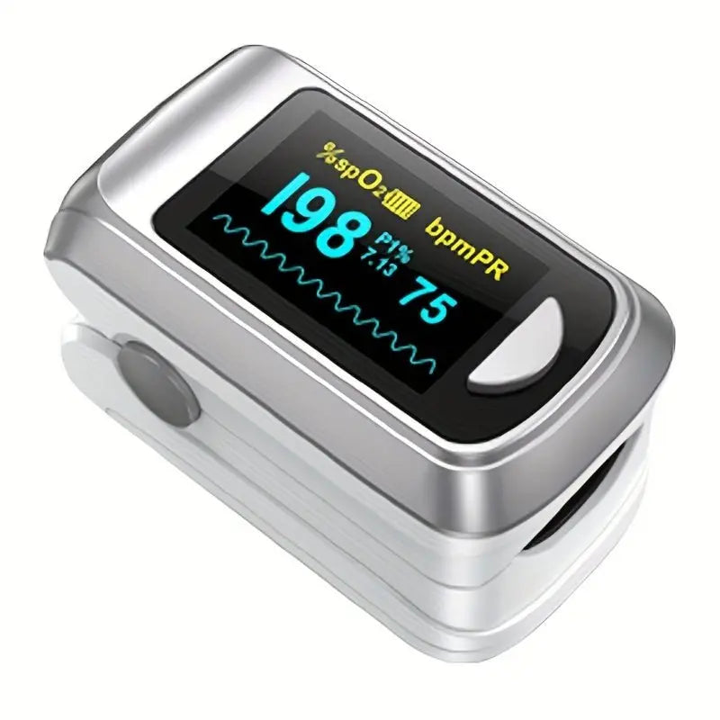 HEALTHTREE Pulse Oximeter Fingertip SpO2 Heart Rate Monitor - Blood Oxygen Saturation Monitor with LCD Display, Battery - Powered (AAA), Compact Design for Home, Travel & Aviation Use, Travel Health Tool, Modern Medical Device,dsers - fulfillment - serviceMedSurgery Store For Digital Health601099661772693 - GrayGrayHEALTHTREE Pulse Oximeter Fingertip SpO2 Heart Rate Monitor - Blood Oxygen Saturation Monitor with LCD Display, Battery - Powered (AAA), Compact Design for Home, Travel & Aviation Use