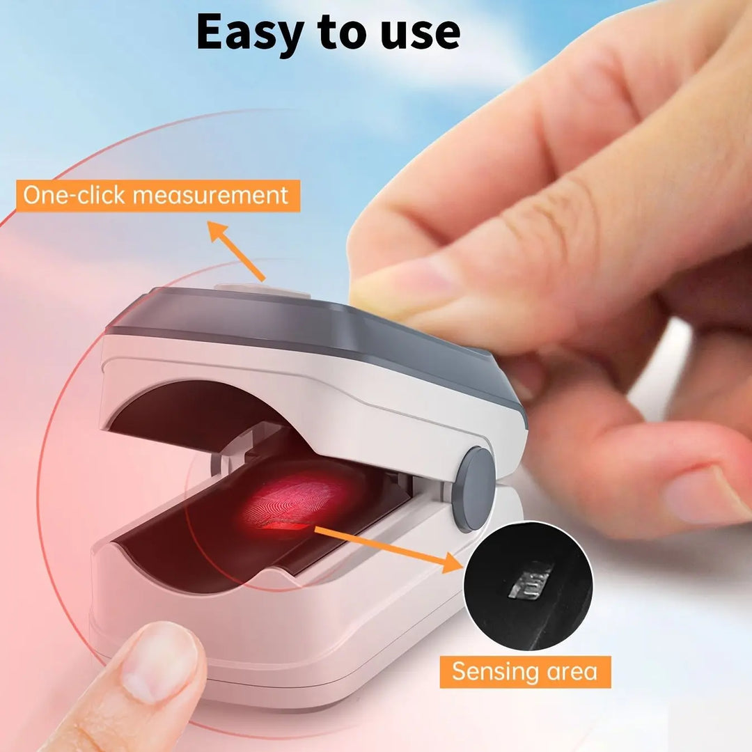 HEALTHTREE Pulse Oximeter Fingertip SpO2 Heart Rate Monitor - Blood Oxygen Saturation Monitor with LCD Display, Battery - Powered (AAA), Compact Design for Home, Travel & Aviation Use, Travel Health Tool, Modern Medical Device,dsers - fulfillment - serviceMedSurgery Store For Digital Health601099661772693 - BlackBlackHEALTHTREE Pulse Oximeter Fingertip SpO2 Heart Rate Monitor - Blood Oxygen Saturation Monitor with LCD Display, Battery - Powered (AAA), Compact Design for Home, Travel & Aviation U